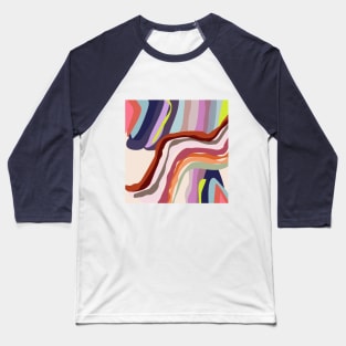 Id, Ego and Superego abstract and colorful Baseball T-Shirt